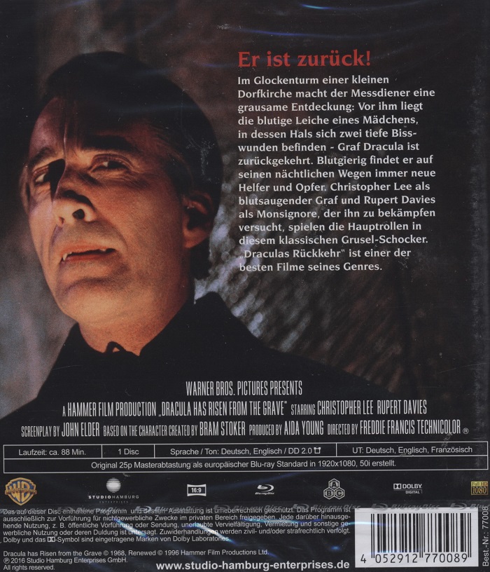Dracula Has Risen From the Grave (ej svensk text) (Blu-ray) - 2