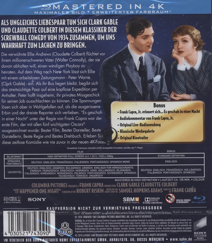 It Happened One Night (Blu-ray) - 2