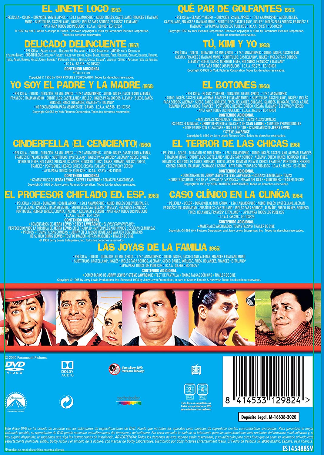 Jerry Lewis Box Set (11-disc) (3 filmer endast engelsk text) - 2