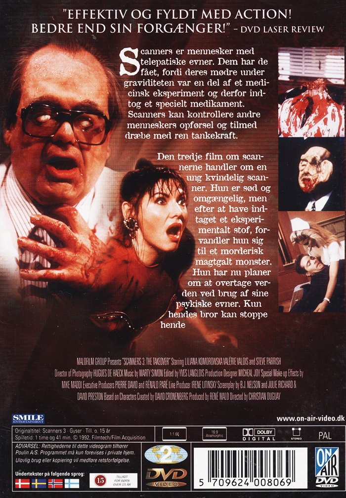Scanners 3 - The Takeover (Norskt omslag) - 2