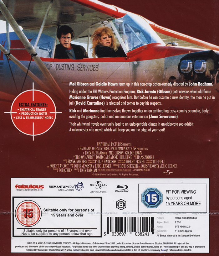 Bird On A Wire (ej svensk text) (Blu-ray) - 2