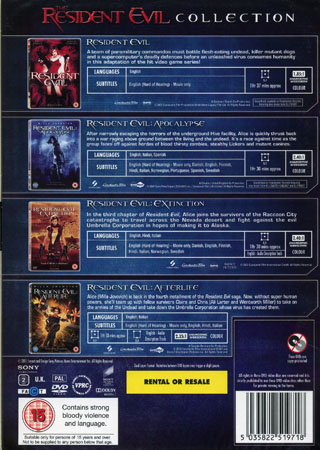 Resident Evil Quadrilogy (4-disc) (ej sv. text på film 1 och 4) - 2