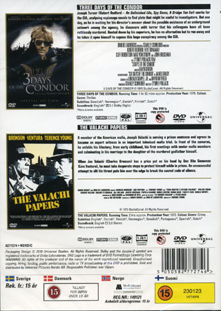 3 Days of the Condor / Valachi Papers (2-disc) - 2