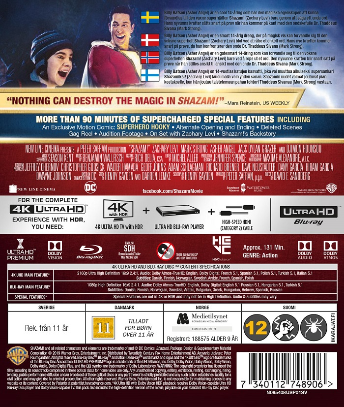 Shazam! (4K Ultra HD + Blu-ray) - 2