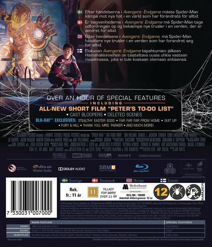 Spider-Man: Far From Home (Blu-ray) (Begagnad) - 2