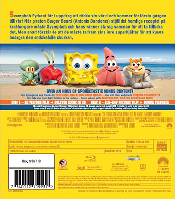 Svampbob Fyrkant - Äventyr På Torra Land (Blu-ray + Real 3D) - 2