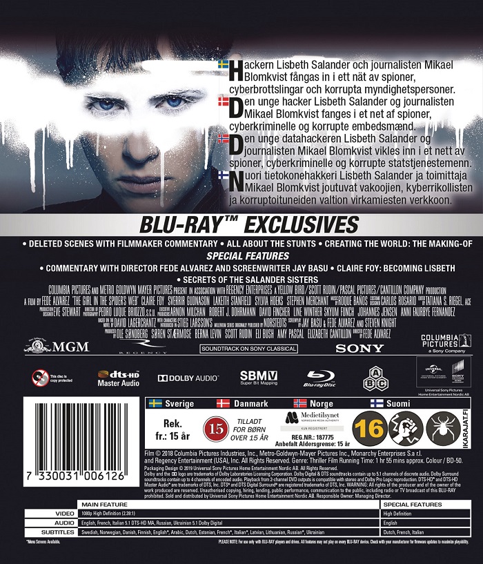 Girl In the Spider's Web (Blu-ray) (Begagnad) - 2