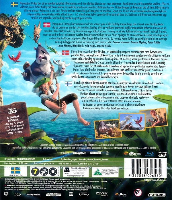 Robinson Crusoe (Blu-ray 3D + Blu-ray) - 2