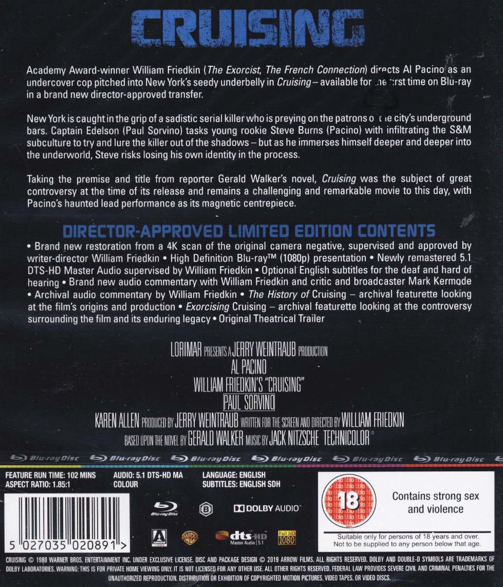 Cruising (ej svensk text) (Blu-ray) - 2