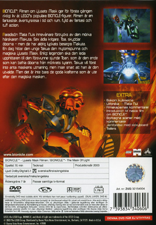 Bionicle Ljusets Mask - Filmen (Begagnad) - 2