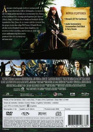 Pirates of the Caribbean - Död Mans Kista (1-disc) - 2