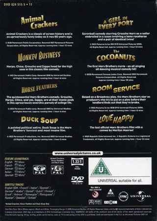 Marx Brothers 8 Movie Collection (8-disc) (ej sv. text på alla filmer) - 2