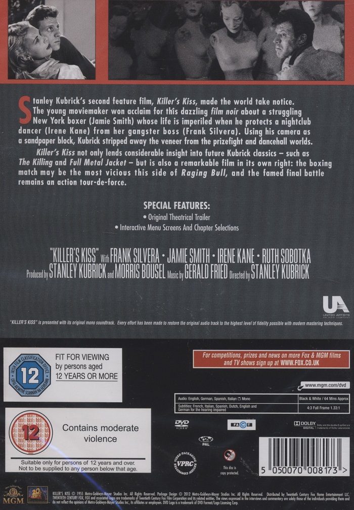 Killer's Kiss (ej svensk text) - 2