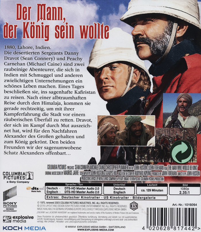 Man Who Would Be King (ej svensk text) (Blu-ray) - 2