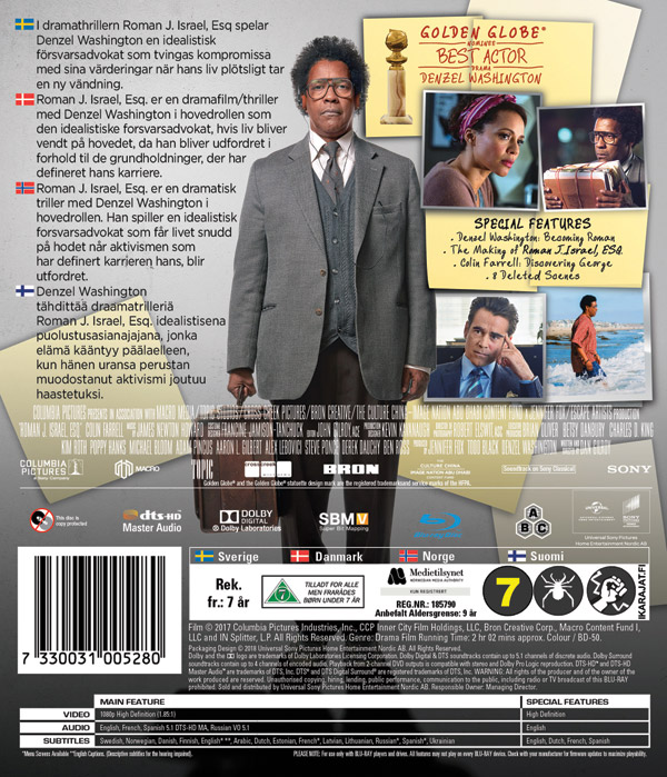 Roman J. Israel, Esq. (Blu-ray) - 2