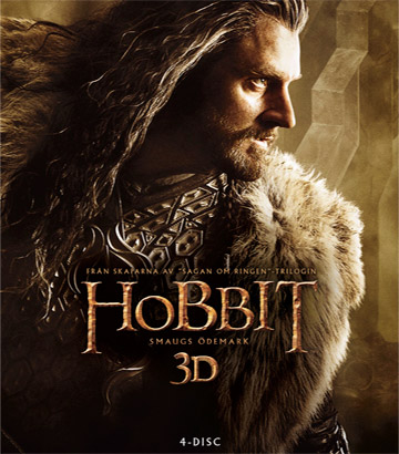 Hobbit - Smaugs Ödemark (4-disc) (Real 3D + Blu-ray) (Begagnad)