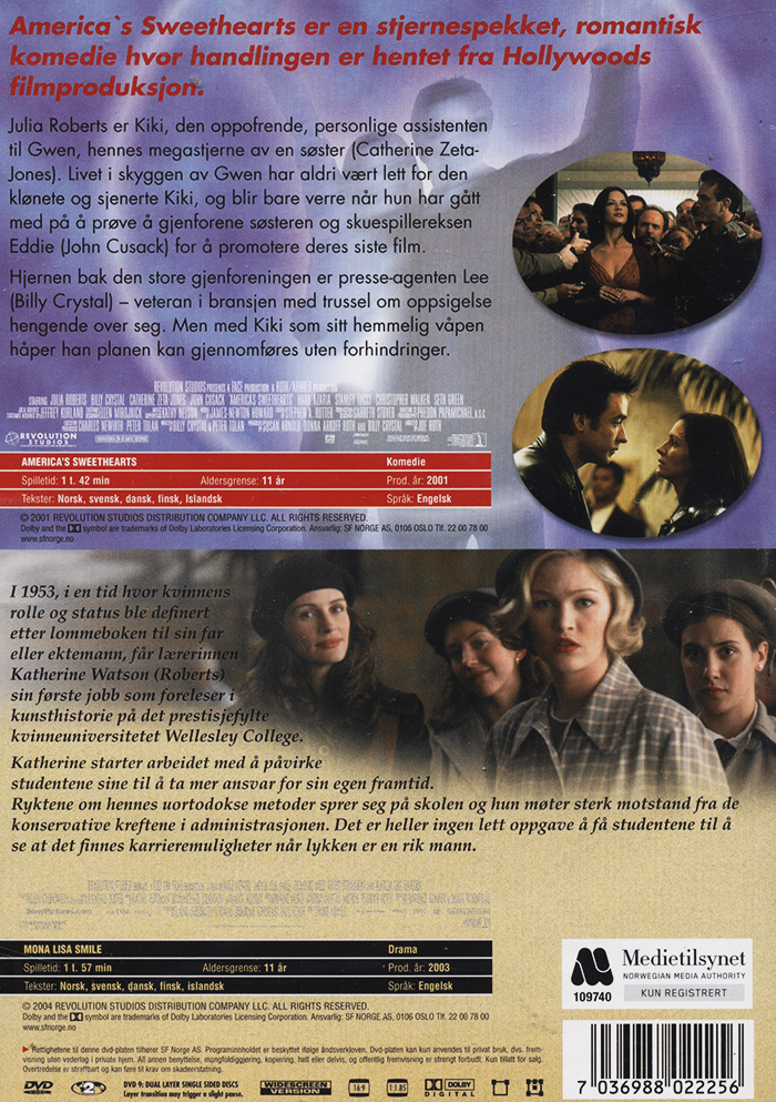 America's Sweethearts / Mona Lisas Leende - 2