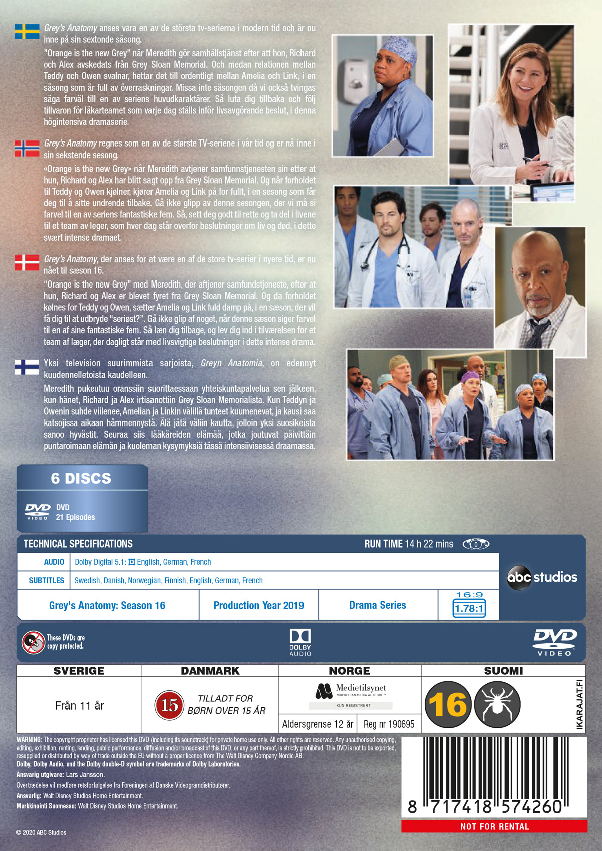 Grey's Anatomy - Säsong 16 - 2