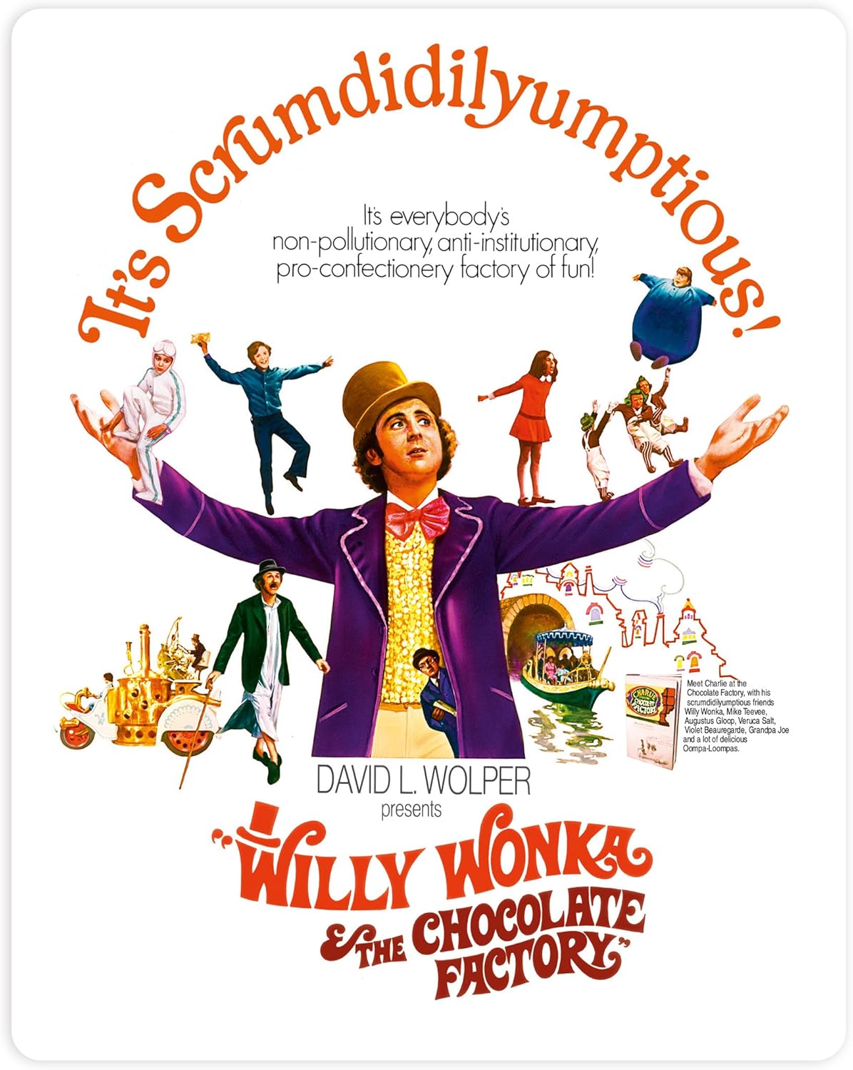 Willy Wonka & The Chocolate Factory (Limited Edition Steelbook) (4K Ultra HD + Blu-ray)