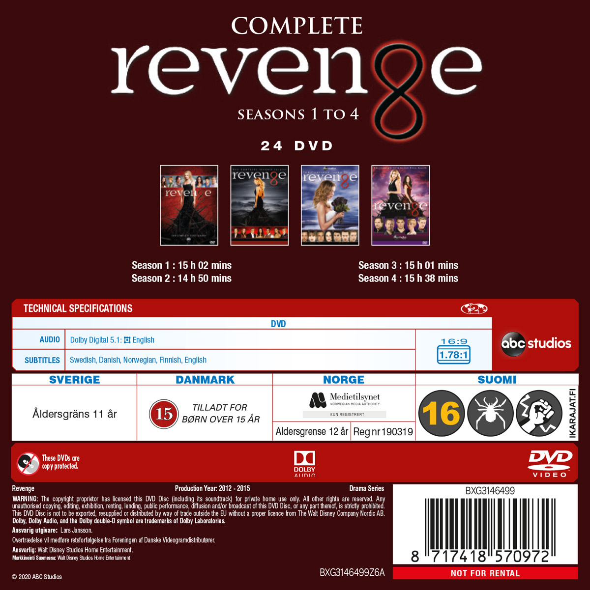 Revenge - Säsong 1-4 - 2