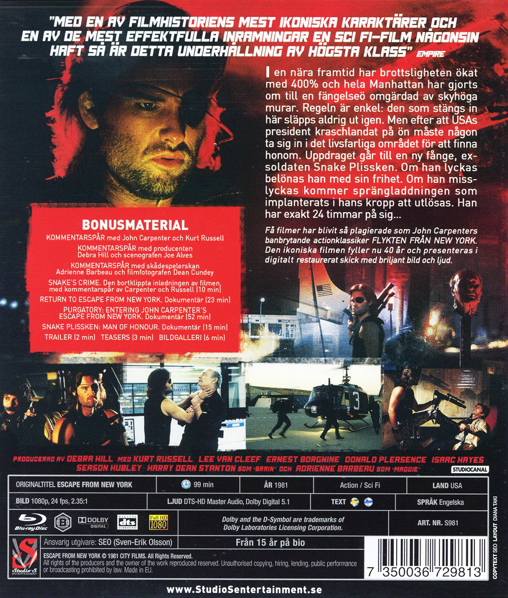 Flykten Från New York (Blu-ray) - 2