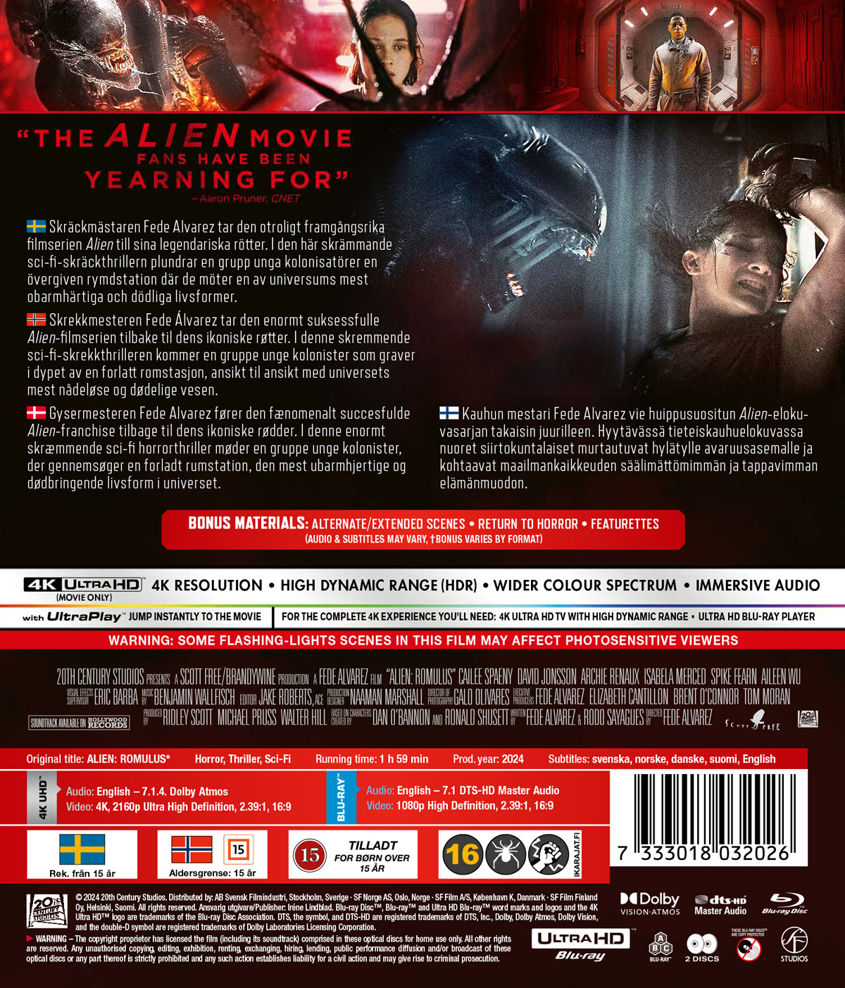 Alien: Romulus (4K Ultra HD + Blu-ray) - 2
