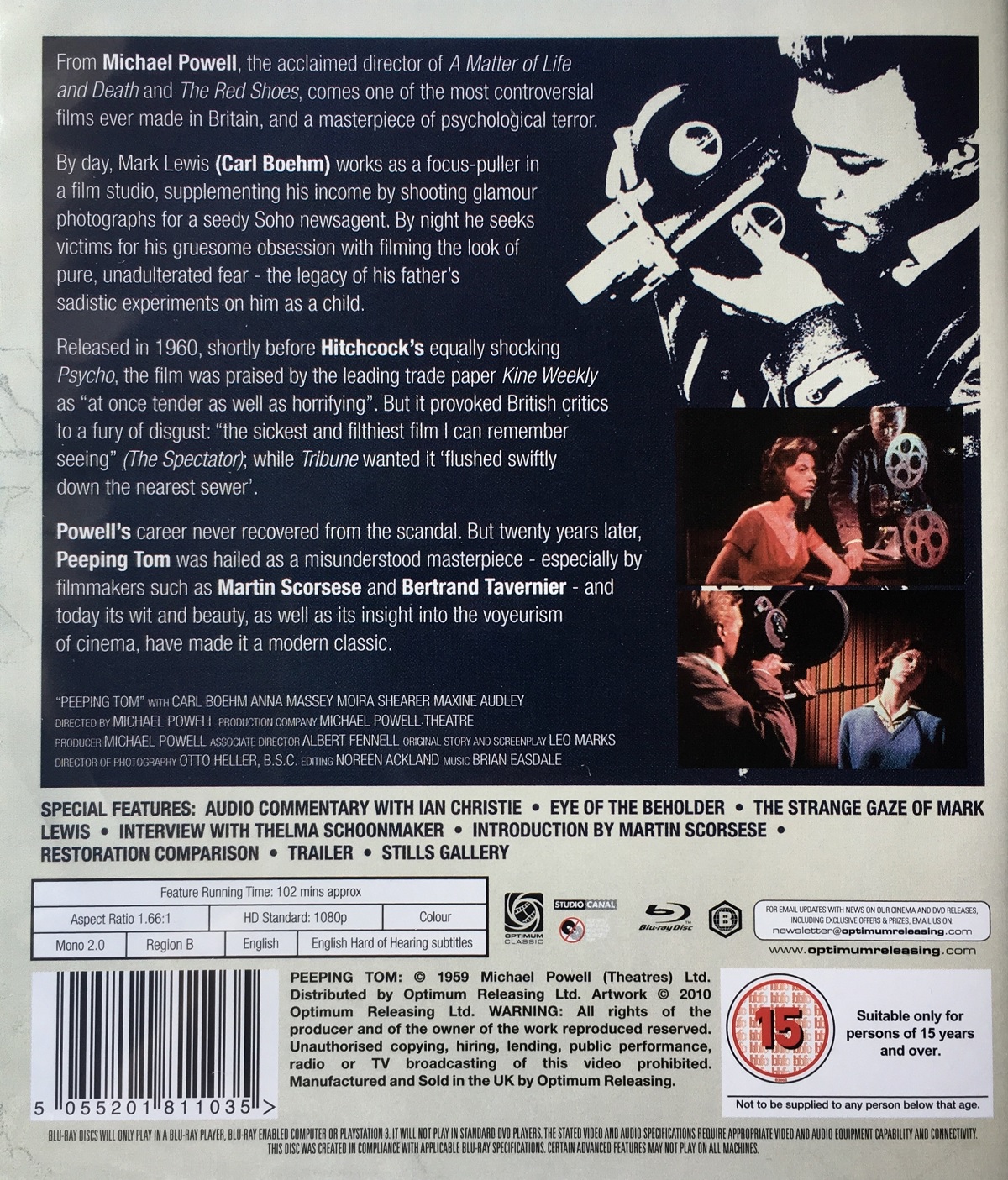 Peeping Tom (ej svensk text) (Blu-ray) - 2