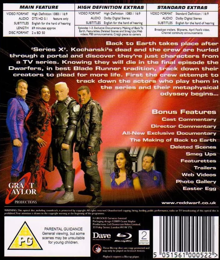Red Dwarf Series 9: Back To Earth (ej svensk text) (Blu-ray) - 2