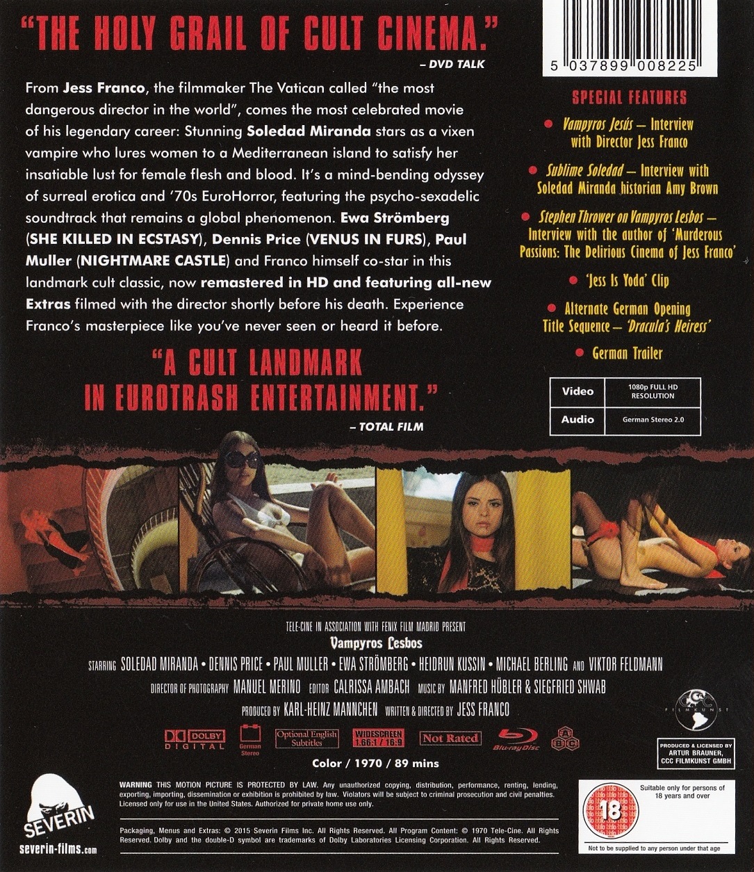 Vampyros Lesbos (ej svensk text) (Blu-ray) - 2