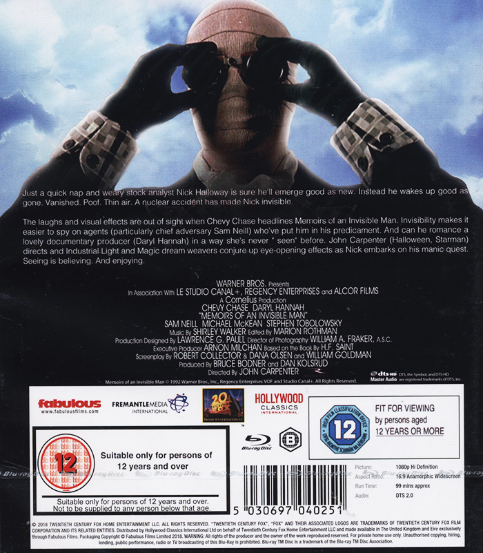 Den Osynlige Mannen (ej svensk text) (Blu-ray) - 2