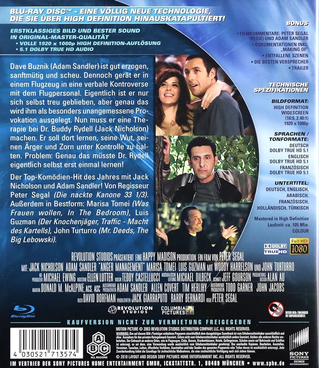 Anger Management (ej svensk text) (Blu-ray) - 2