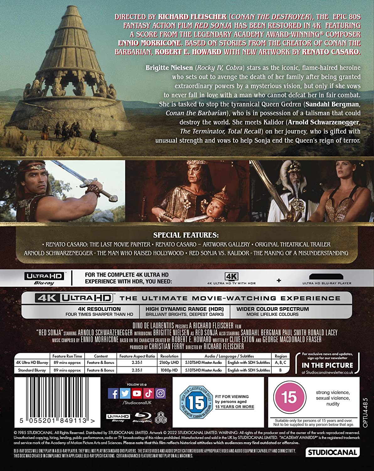 Red Sonja (ej svensk text) (4K Ultra HD + Blu-ray) - 2