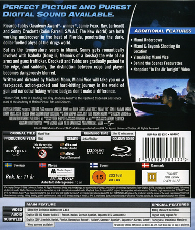 Miami Vice (Blu-ray) (Begagnad) - 2