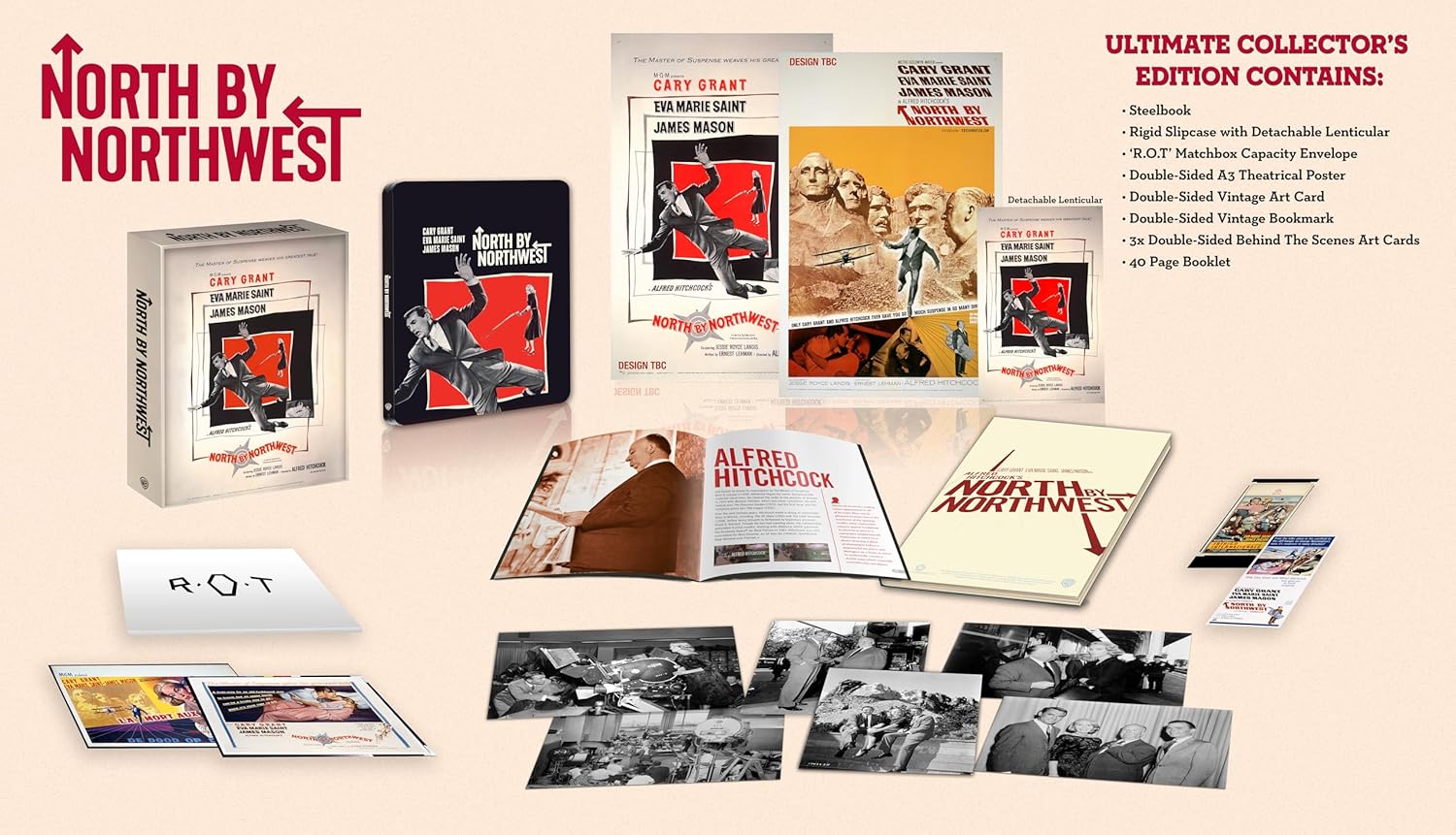 North By Northwest (Steelbook Limited Edition) (ej svensk text) (4K Ultra HD + Blu-ray) - 3