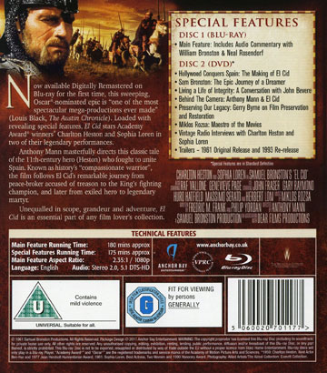 El Cid (2-disc) (Blu-ray) (ej svensk text) - 2