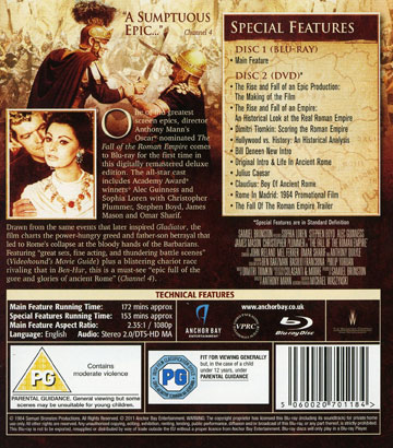 Fall of the Roman Empire (2-disc) (Blu-ray) (ej svensk text) - 2