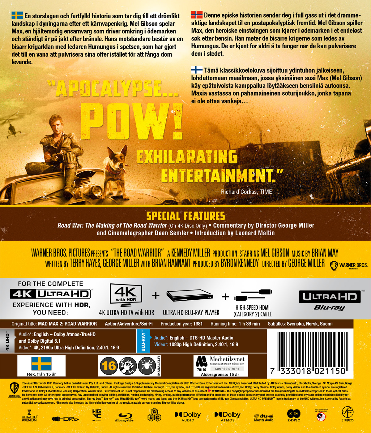 Mad Max 2 - The Road Warrior (4K Ultra HD + Blu-ray) - 2