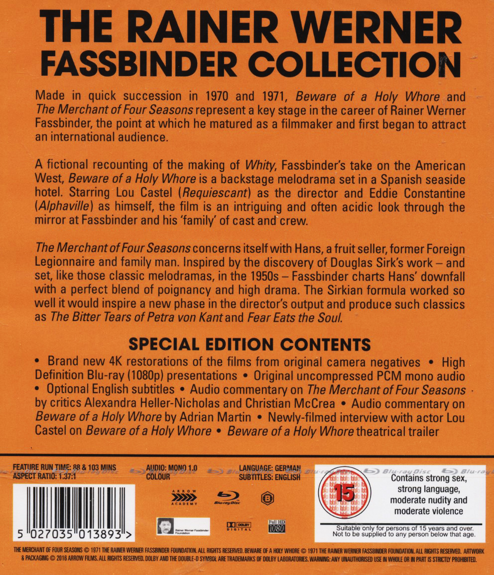 Merchant of Four Seasons & Beware of A Wholy Whore (ej svensk text) (Blu-ray) - 2