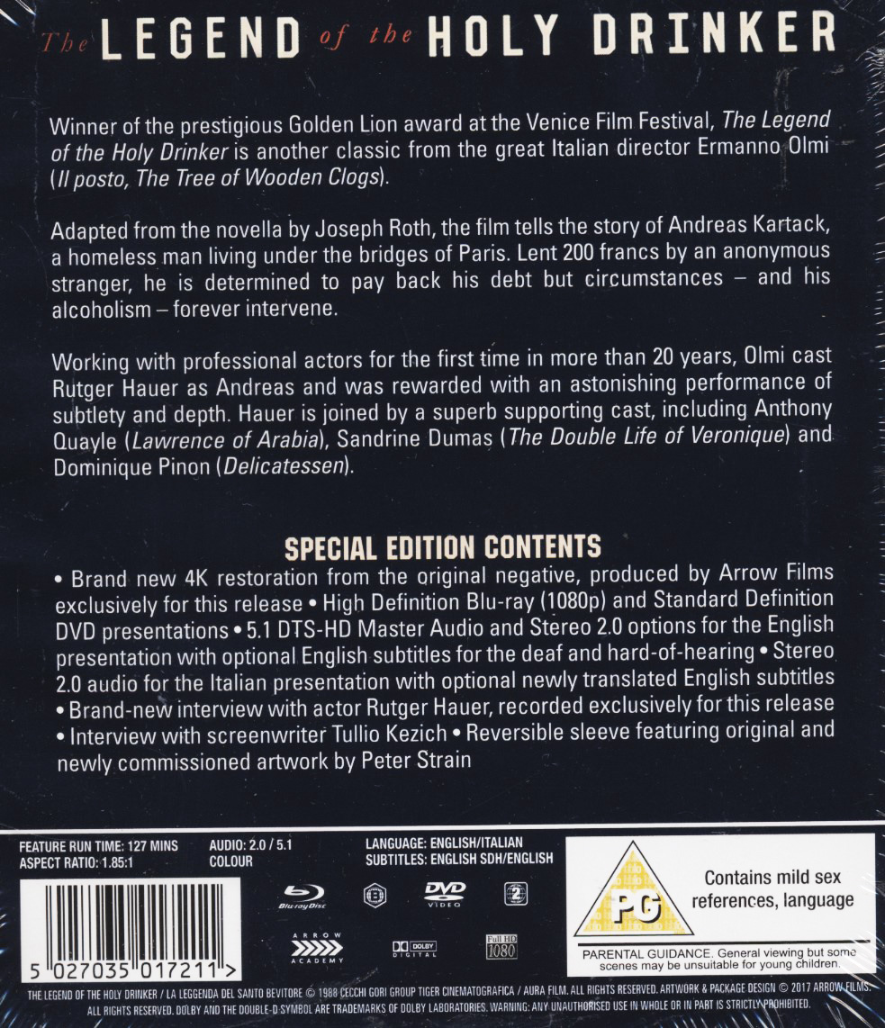 Legend of the Holy Drinker (ej svensk text) (Blu-ray + DVD) - Kvarnvideo.se