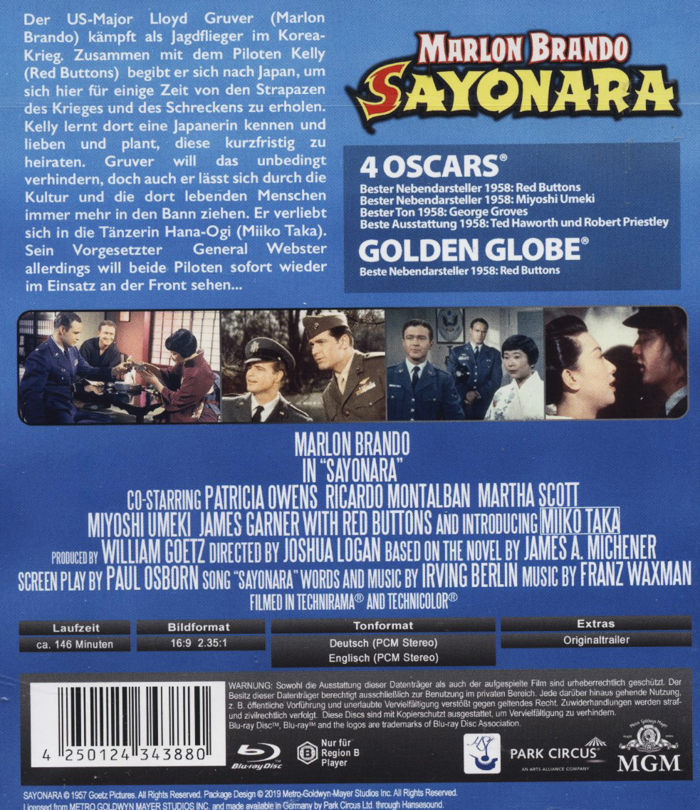 Sayonara (ej svensk text) (Blu-ray) - 2
