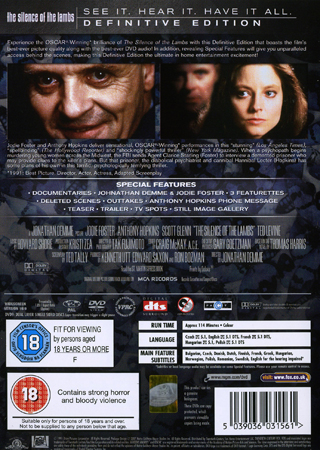 Silence of the Lambs - Definitive Edition (2-disc) - 2