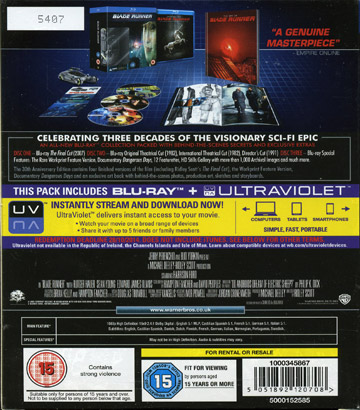 Blade Runner - 30th Anniversary Collector's Edition (3-disc) (Blu-ray) - 2