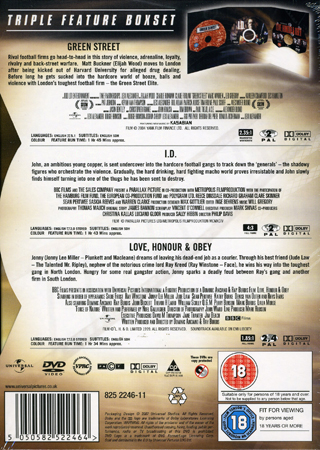 Green Street / Love, Honour & Obey / I.D. (3-disc) (ej svensk text) - 2