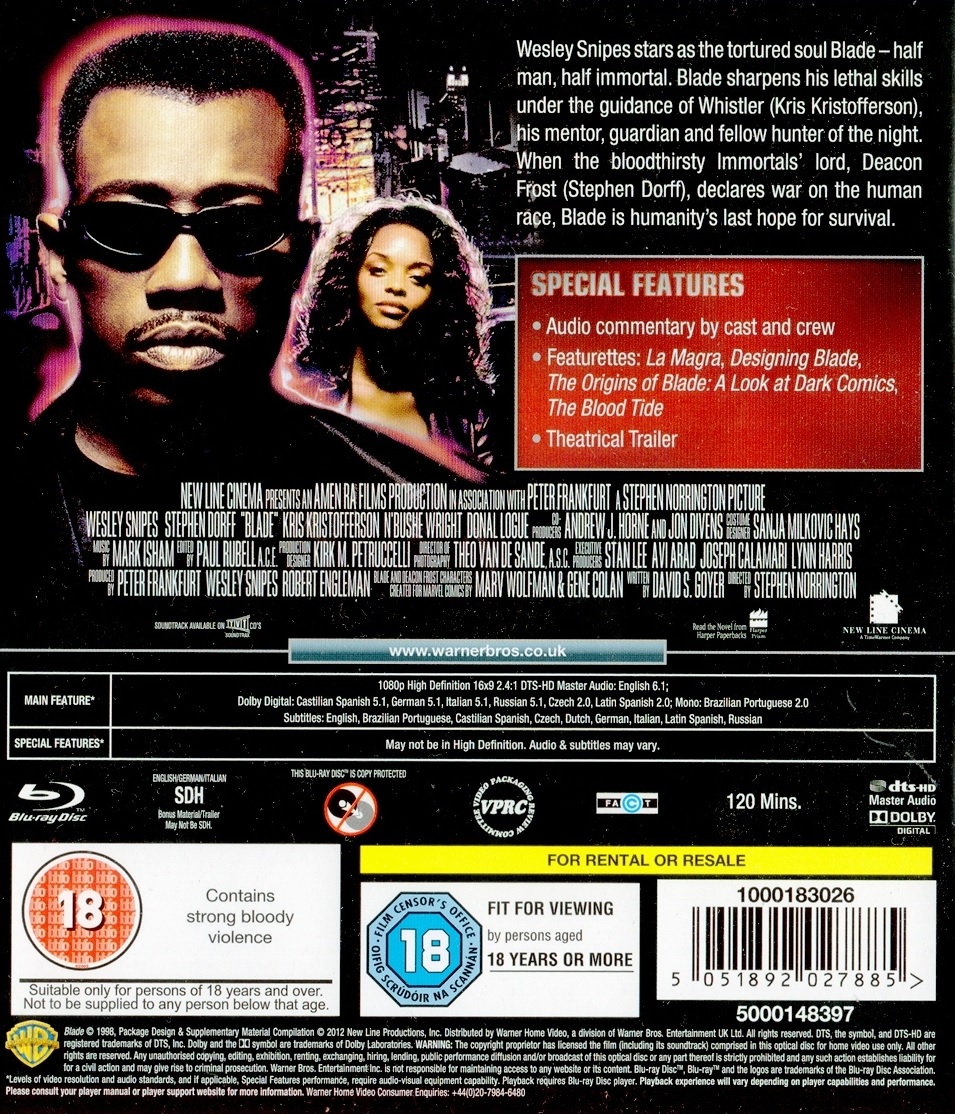 Blade (ej svensk text) (Blu-ray)  - 2