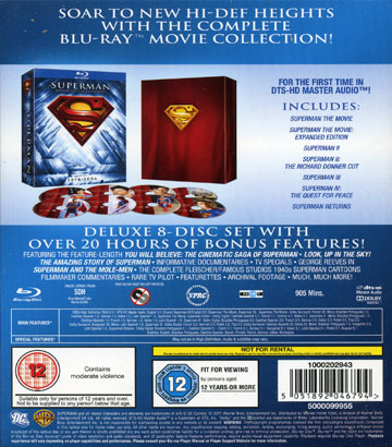 Superman Motion Picture Anthology 1978-2006 (8-disc) (Blu-ray) (ej sv text på Superman - The Movie Ext. Ed.) - 2