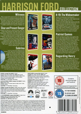 Harrison Ford Collection (6-disc) (ej svensk text på K-19: the Widowmaker) - 2