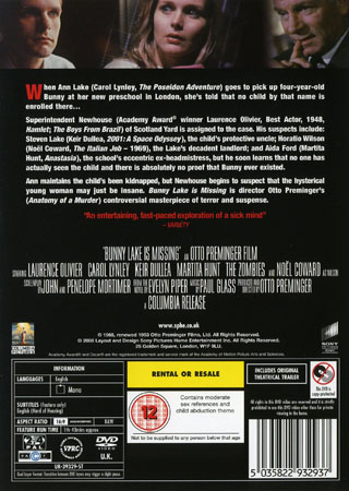 Bunny Lake Is Missing (ej svensk text) - 2