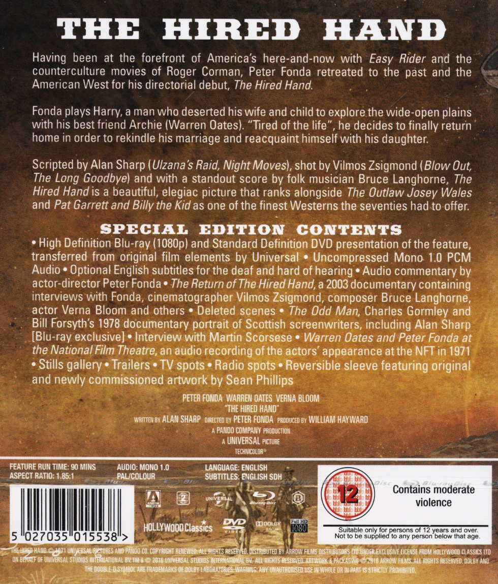 Hired Hand (ej svensk text) (Blu-ray + DVD) - 2