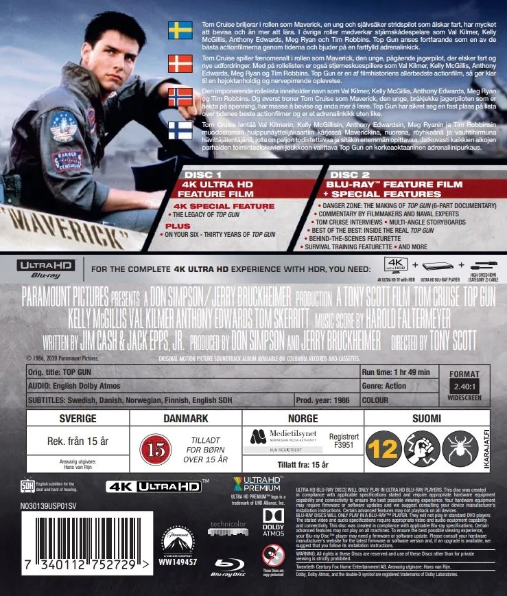 Top Gun (4K Ultra HD Blu-ray + Blu-ray) - 2