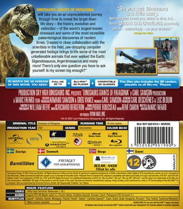 Dinosaurs - Giants of Patagonia (Real 3D + Blu-ray) - 2